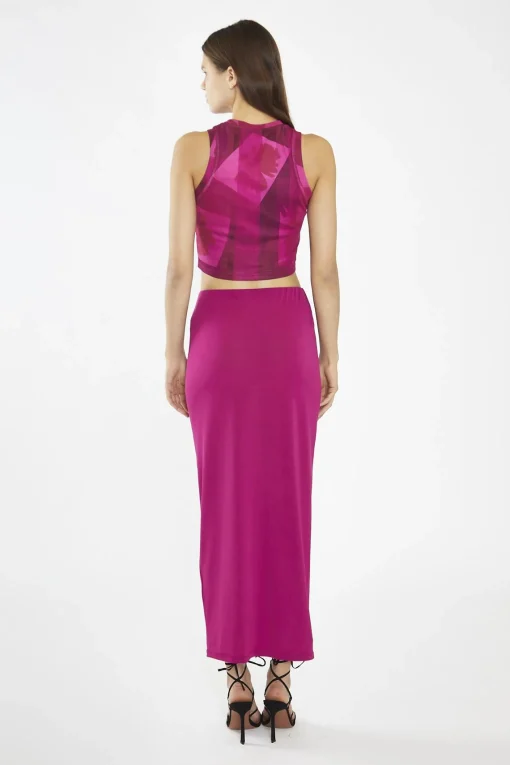 Glamorous Going Out Skirts|Maxi Skirts|Fuchsia Maxi-Skirt -