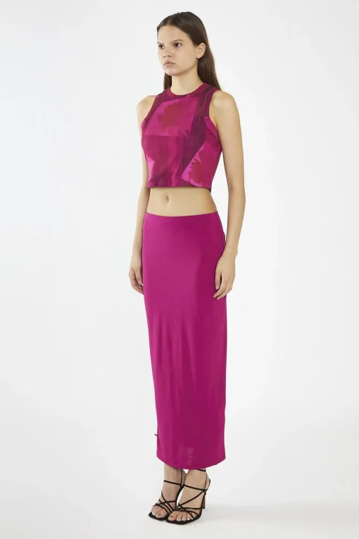 Glamorous Going Out Skirts|Maxi Skirts|Fuchsia Maxi-Skirt -