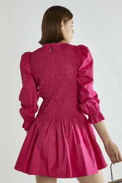 Glamorous Day Dresses|Mini Dresses|Fuchsia Skater Mini-Dress -