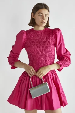 Glamorous Day Dresses|Mini Dresses|Fuchsia Skater Mini-Dress -