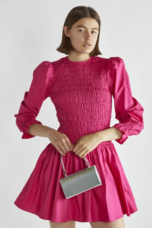 Glamorous Day Dresses|Mini Dresses|Fuchsia Skater Mini-Dress -