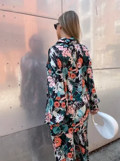 Glamorous Glamorous Curve|Wide Leg Trousers|Garden Floral Wide Leg Trousers -