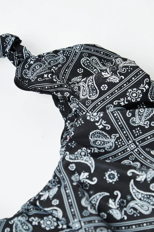 Glamorous Shoulder Bags|Black Bandana Print Shoulder Bag -