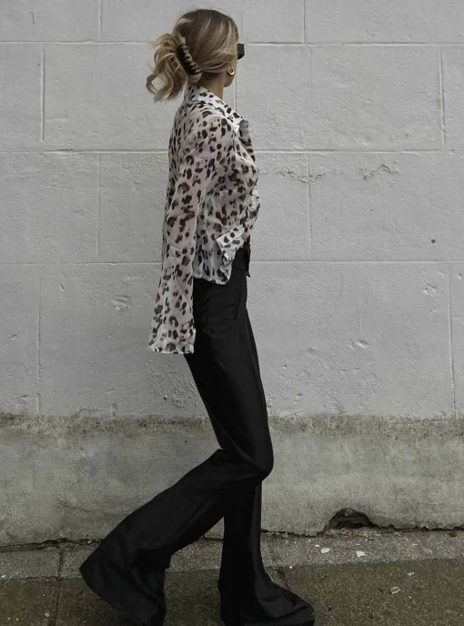 Glamorous Go To Partywear|Black Flared Disco Pants -