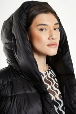 Glamorous Puffer Jackets|Jackets|Black Hooded Puffer Jacket -