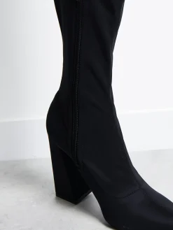 Glamorous Go To Partywear|Boots|Black Knee High Boots -