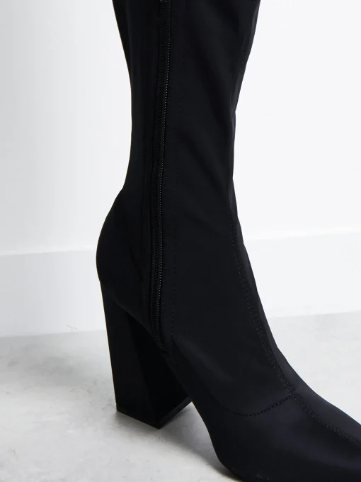 Glamorous Go To Partywear|Boots|Black Knee High Boots -