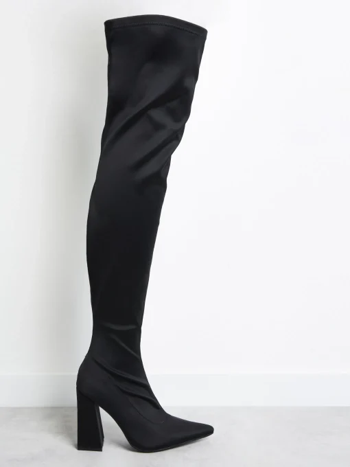 Glamorous Go To Partywear|Boots|Black Knee High Boots -