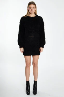 Glamorous Workwear|Co-ords|Black Knit Long Sleeve Jumper -