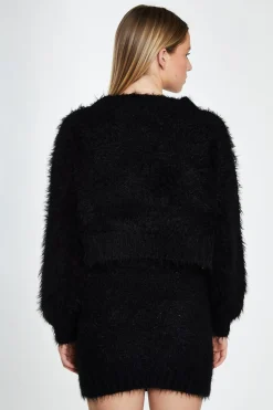 Glamorous Workwear|Co-ords|Black Knit Long Sleeve Jumper -