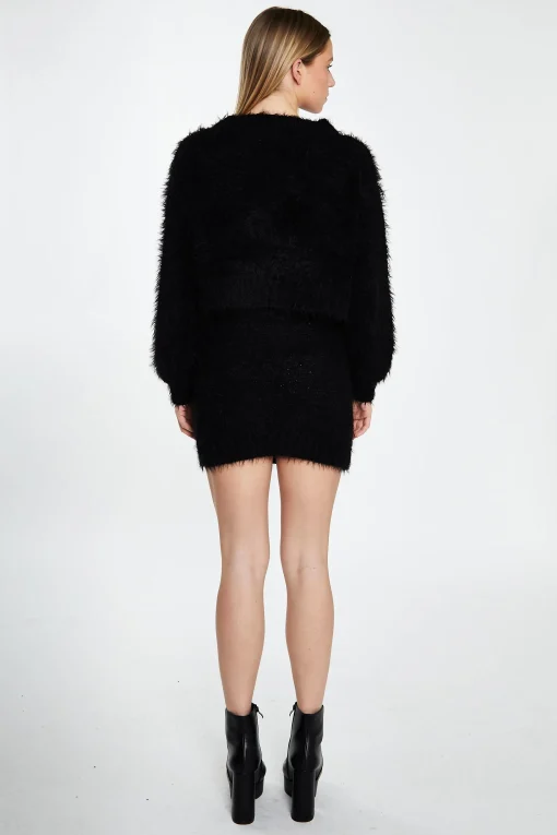 Glamorous Workwear|Co-ords|Black Knitted Mini Skirt -