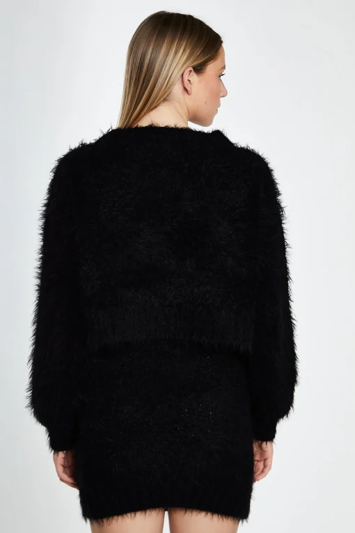 Glamorous Workwear|Co-ords|Black Knitted Mini Skirt -