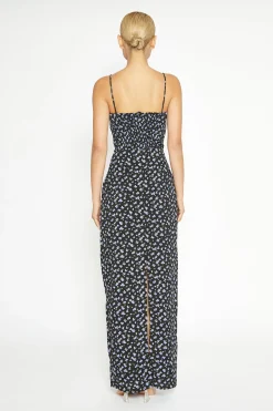 Glamorous Best Dressed Guest|Day Dresses|Black Rose Straight-Fit Midaxi Dress -