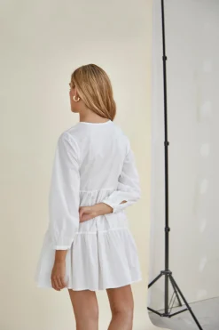 Glamorous Day Dresses|Mini Dresses|Boho Tiered Mini Dress -