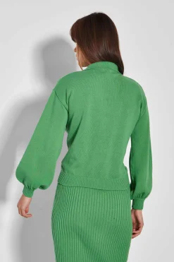 Glamorous Workwear|Glamorous Care: Our Sustainable Collection|Care Apple Green Knitted Jumper with Collar -