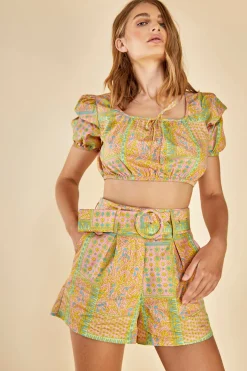 Glamorous Woven Shorts|Care Belted Shorts -