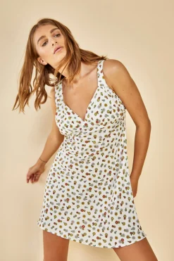 Glamorous Day Dresses|Glamorous Care: Our Sustainable Collection|Care Bias Cut Mini Dress with Wide Straps -