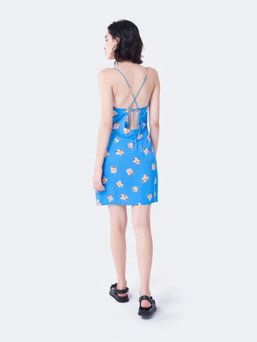 Glamorous Day Dresses|Glamorous Care: Our Sustainable Collection|Care Blue Orange Floral Mini Dress -