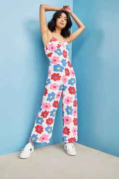 Glamorous Glamorous Care: Our Sustainable Collection|Jumpsuits|Care Bright Floral Sleeveless Jumpsuit -