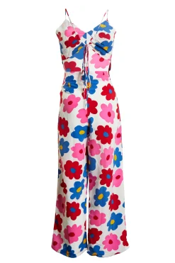 Glamorous Glamorous Care: Our Sustainable Collection|Jumpsuits|Care Bright Floral Sleeveless Jumpsuit -