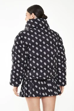 Glamorous Glamorous Care: Our Sustainable Collection|Puffer Jackets|Care Logo Print Padded Puffer Jacket -