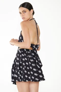 Glamorous Glamorous Care: Our Sustainable Collection|Co-ords|Care Logo Print Pleated Mini Skirt -