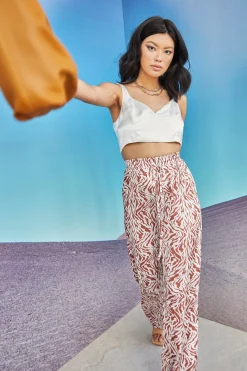 Glamorous Glamorous Care: Our Sustainable Collection|Care Off White Satin Crop Top -