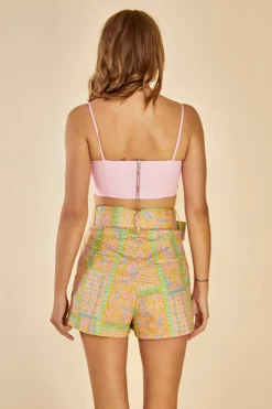 Glamorous Glamorous Care: Our Sustainable Collection|Care Ruched Strappy Crop Top -