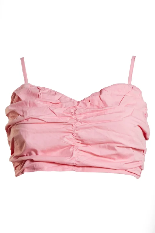 Glamorous Glamorous Care: Our Sustainable Collection|Care Ruched Strappy Crop Top -