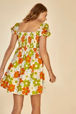 Glamorous Day Dresses|Glamorous Care: Our Sustainable Collection|Care Smocked Empire Line Mini Dress -