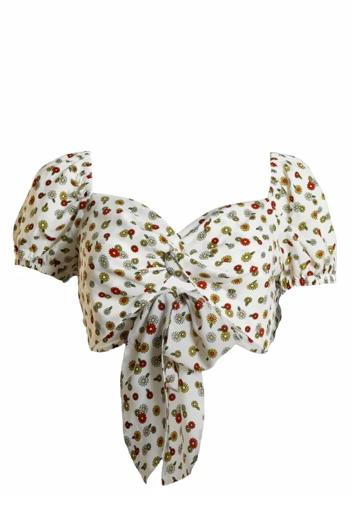 Glamorous Chic Escapes|Glamorous Care: Our Sustainable Collection|Care Tie Back Crop Top with Twist Front -