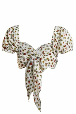 Glamorous Chic Escapes|Glamorous Care: Our Sustainable Collection|Care Tie Back Crop Top with Twist Front -