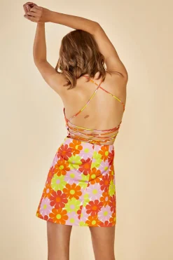 Glamorous Day Dresses|Mini Dresses|Care Tie-Back Strappy Mini Dress -