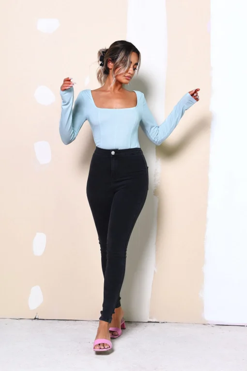 Glamorous Skinny Jeans|Care Washed Black Skinny Jeans -