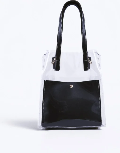 Glamorous Cross-body Bags|Shoulder Bags|Clear Black Shoulder Crossbody Bag -