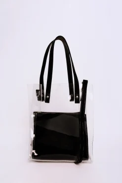 Glamorous Cross-body Bags|Shoulder Bags|Clear Black Shoulder Crossbody Bag -