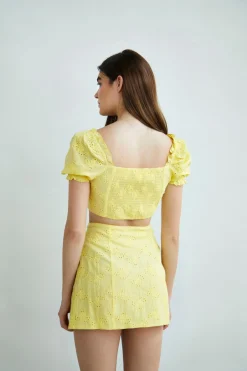 Glamorous Co-ords|Collection Button Through Crop Top -