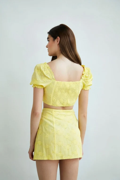 Glamorous Co-ords|Collection Button Through Crop Top -