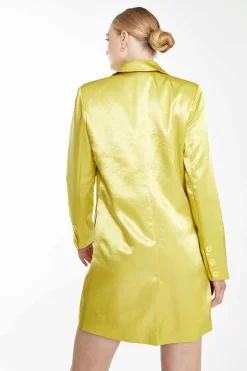 Glamorous Go To Partywear|Party Dresses|Collection Lime Double Breasted Blazer Dress -
