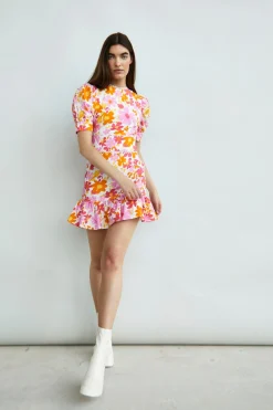 Glamorous Best Dressed Guest|Day Dresses|Collection Puff Sleeve Peplum Mini Dress -
