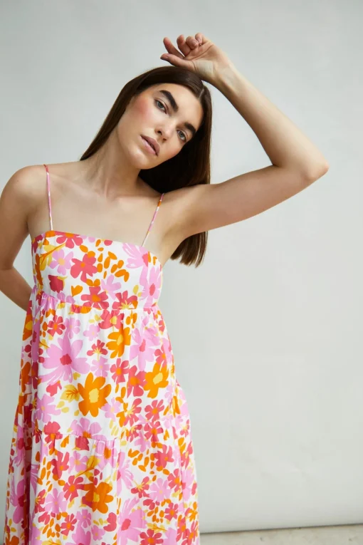 Glamorous Day Dresses|Midi & Midaxi Dresses|Collection Strappy Empire Line Midi Dress -