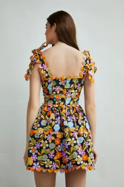 Glamorous Day Dresses|Mini Dresses|Collection Tie Strap Mini Dress With Contrast Trim -