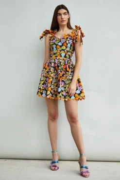 Glamorous Day Dresses|Mini Dresses|Collection Tie Strap Mini Dress With Contrast Trim -