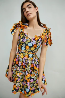 Glamorous Day Dresses|Mini Dresses|Collection Tie Strap Mini Dress With Contrast Trim -