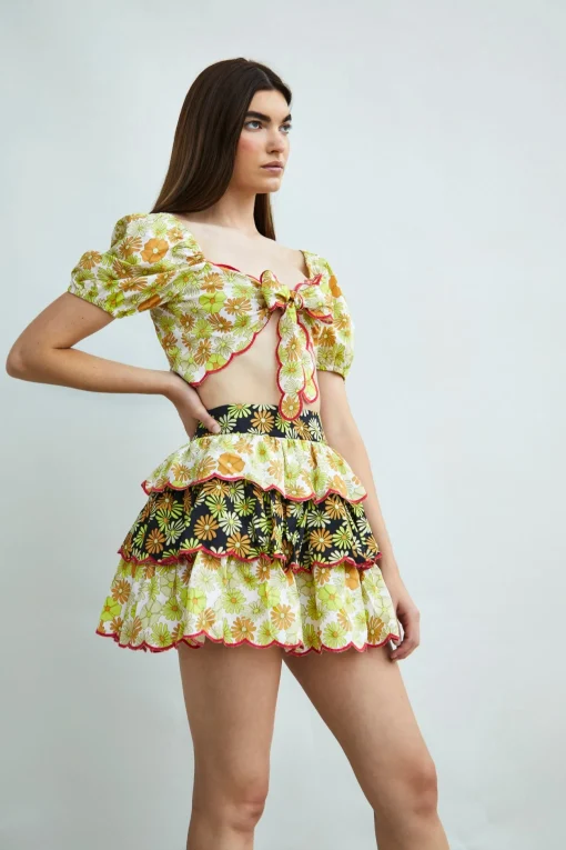 Glamorous Co-ords|Mini Skirts|Collection Tiered Ruffle Mini Skirt -