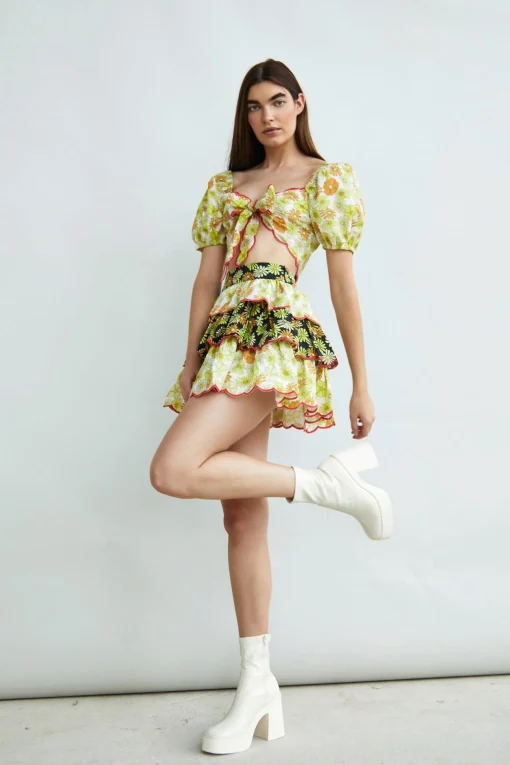 Glamorous Co-ords|Mini Skirts|Collection Tiered Ruffle Mini Skirt -