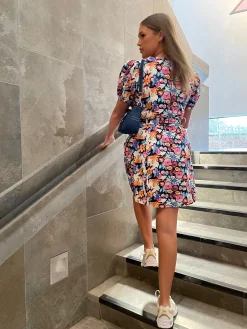 Glamorous Chic Escapes|Glamorous Curve|Curve Floral Puff-Sleeve Mini Dress -