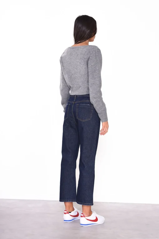 Glamorous Cardigans|Dark Grey Marl Crop Cardigan -