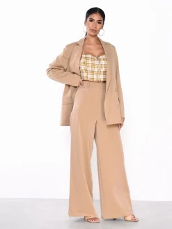 Glamorous Prom|Wide Leg Trousers|Desert Stone Wide Leg Trousers -