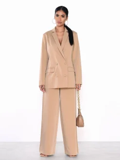Glamorous Prom|Wide Leg Trousers|Desert Stone Wide Leg Trousers -